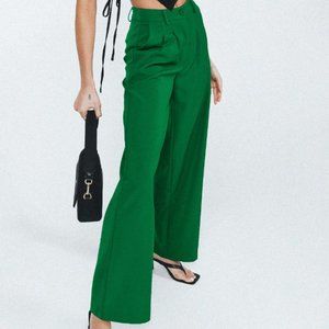 BRAND NEW PRINCESS POLLY Archer Pants Apple Green - US 0